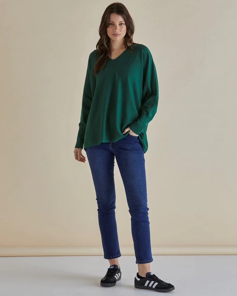 Destiny Knit Jumper - Green