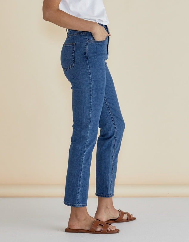 Stella Straight Leg Jeans - Vintage Wash