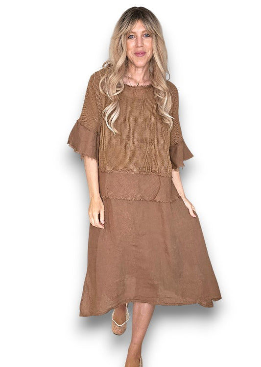 COFFEE AMALFI 2PC DRESS