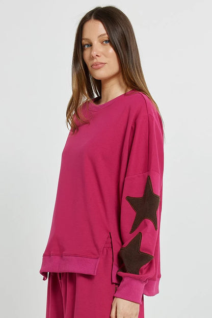 Saskia Sweatshirt - Mulberry