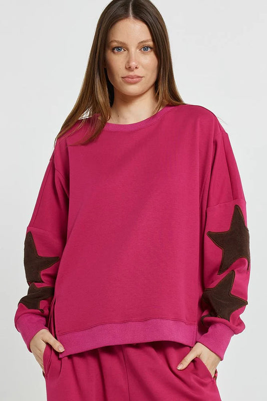 Saskia Sweatshirt - Mulberry