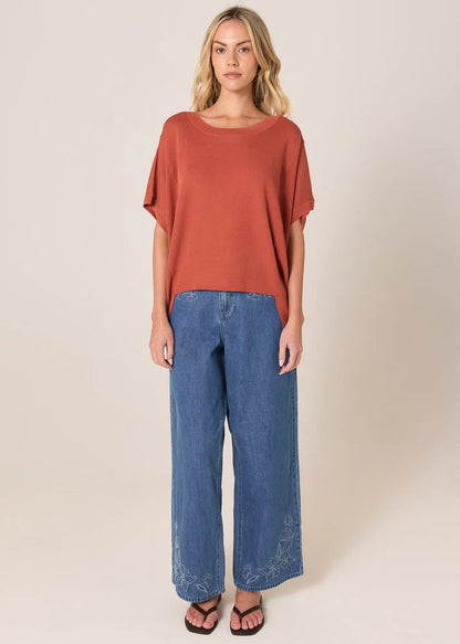 Esther Knit Top - Cinnamon
