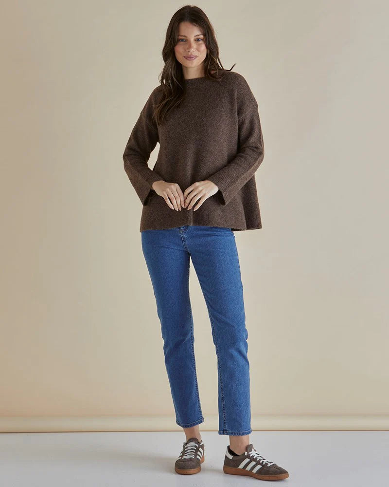 Edith Knit Jumper - Brown