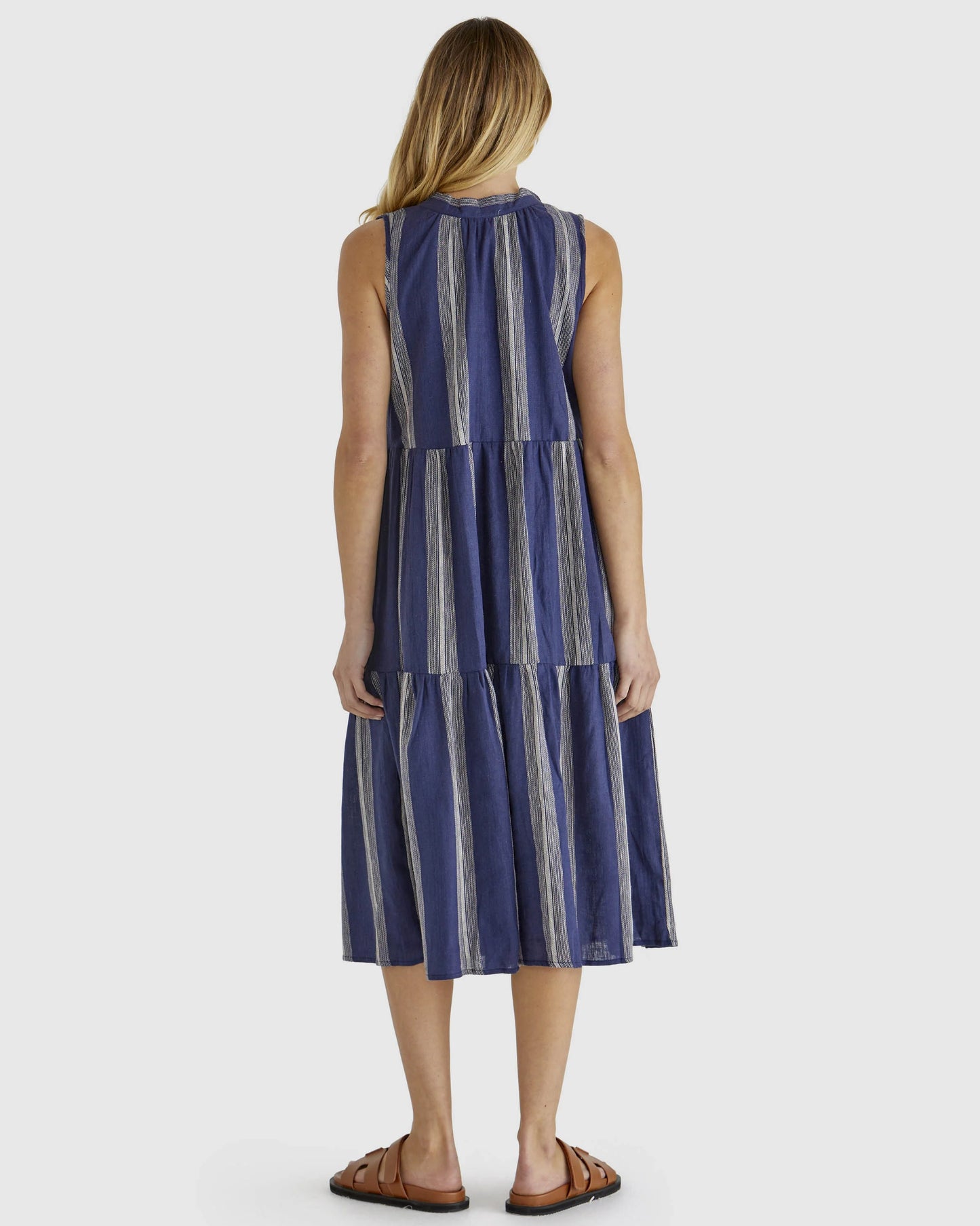 LIZZY DRESS - NAVY STRIPE