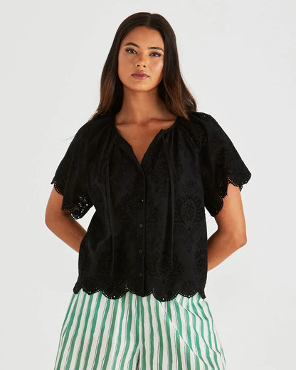 ANI BLOUSE - BLACK