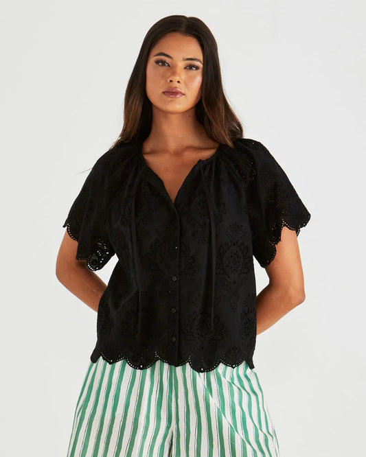 ANI BLOUSE - BLACK