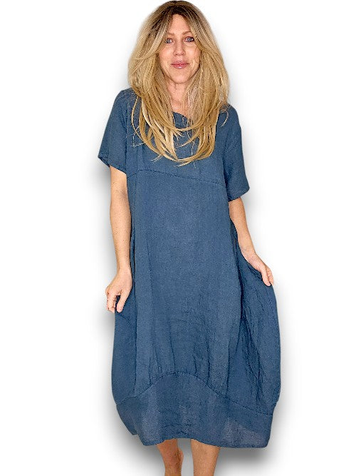 JADE PLAIN MID SLEEVE MAXI DRESS