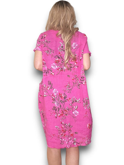 HOT PINK LINGONBERRY JUNGLE DRESS