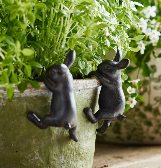 Hanging Bunny Decor Brown