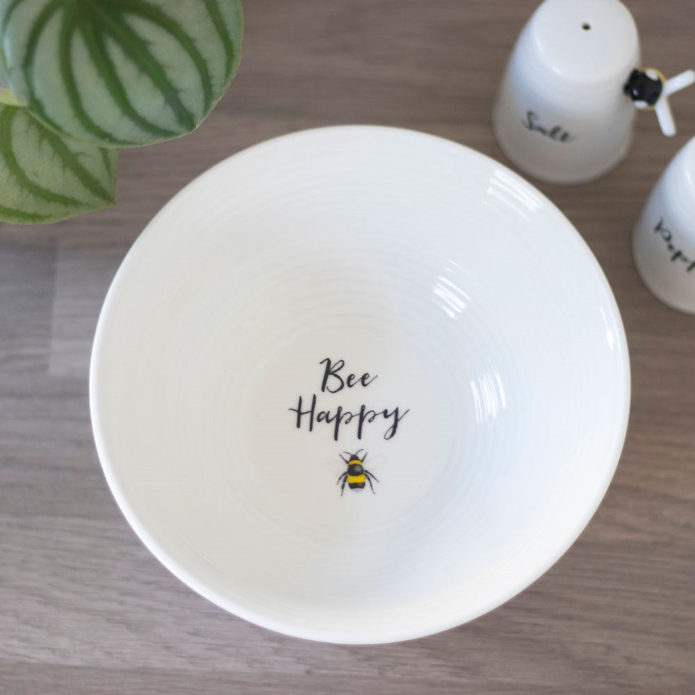 Bee Happy ceramic bowl