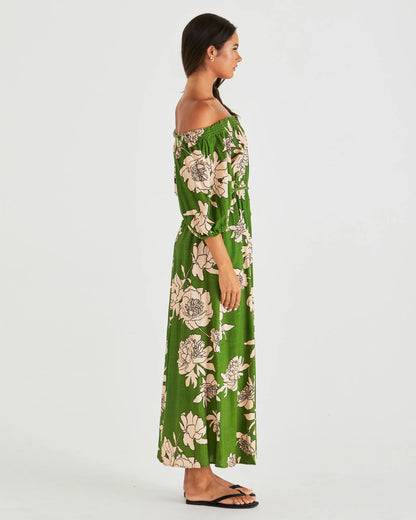 ANTONIE OFF SHOULDER DRESS - MOONFLOWER