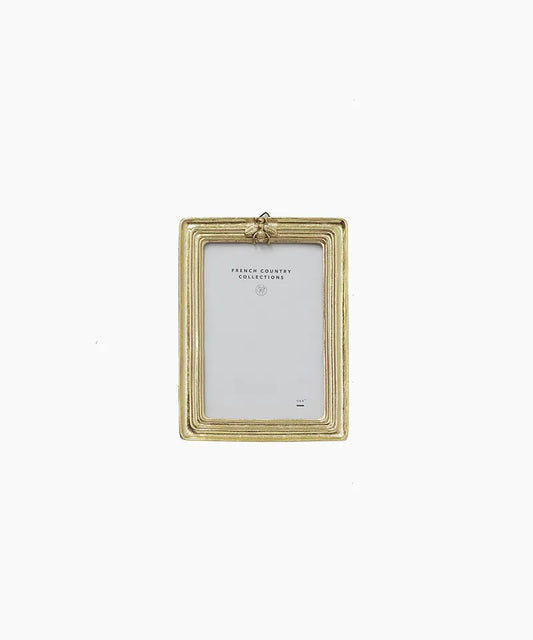 Ribbed Bee Photo Frame Gold 4x6