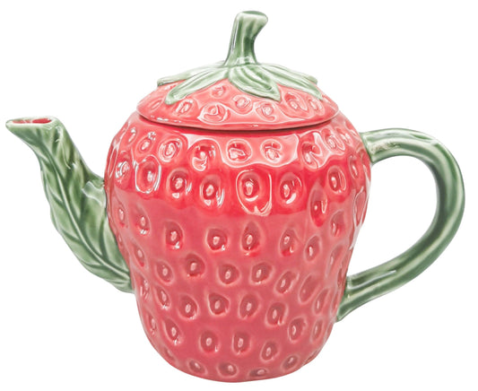 Strawberry Teapot Red 15cm