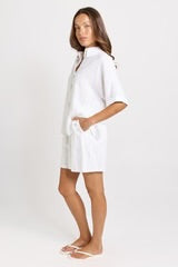 Ophelia Oversized Shirt - White/Black Stripe