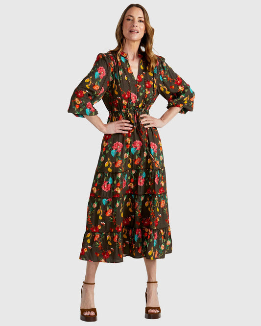 Guadalupe Dress -choc brown