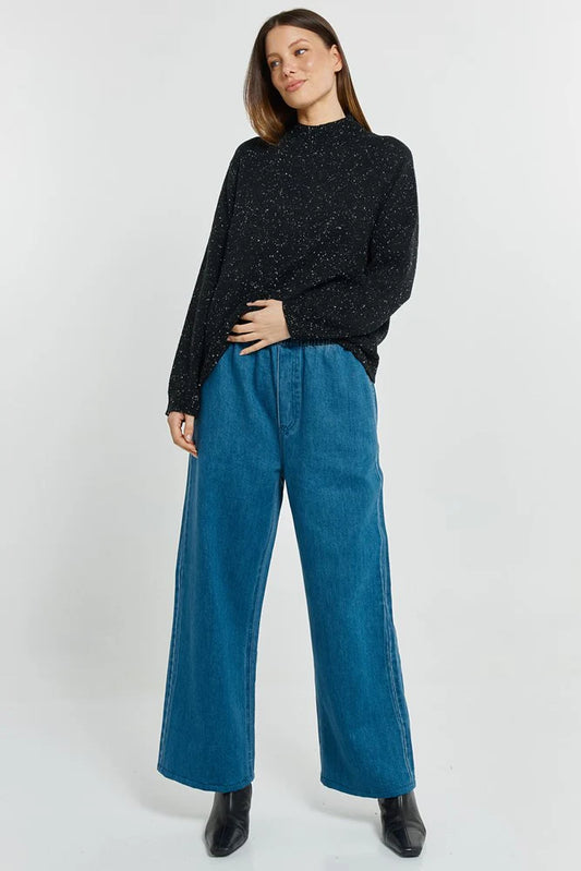 Carlin Knit Sweater - Black