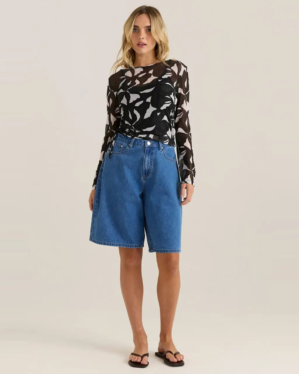 Tami Mesh Top in Black