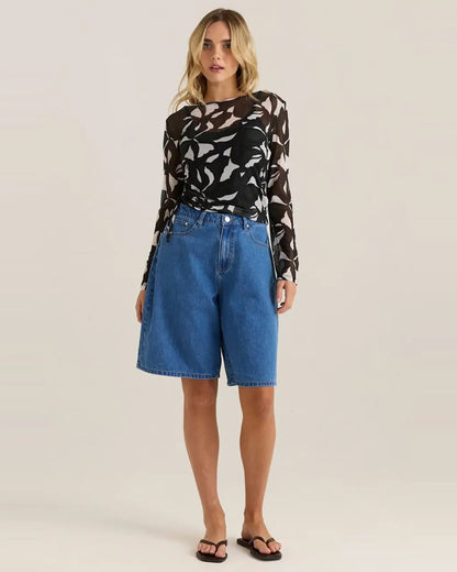 Tami Mesh Top in Black