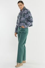 Shylah Slim Straight Jean - Green Wash