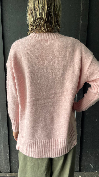 Stella Knit Jumper -Pink