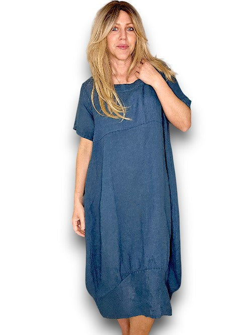 JADE PLAIN MID SLEEVE MAXI DRESS
