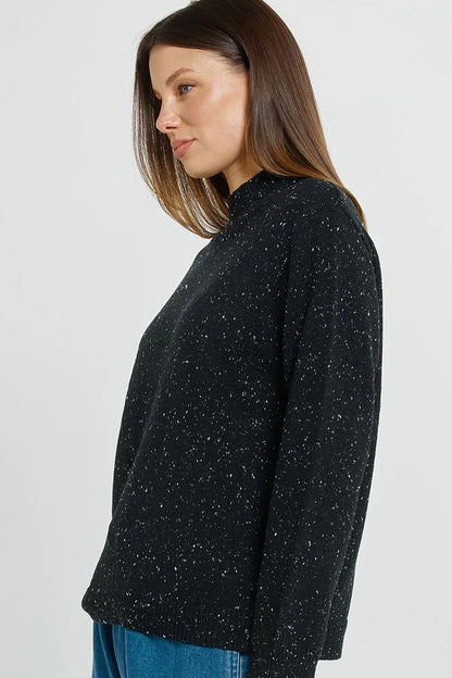 Carlin Knit Sweater - Black