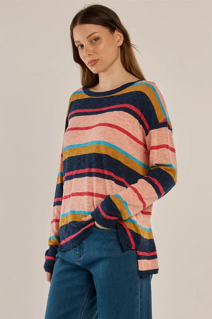 Natasha Knit Top - Multi Stripe