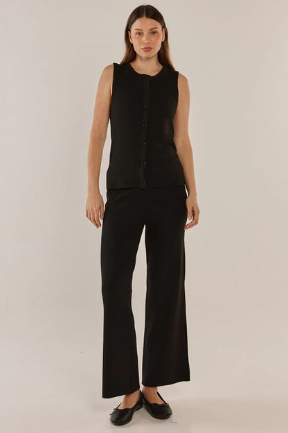 Nash Knit Pant - Black