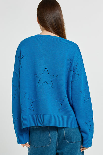 Selene Star Sweater - Blue