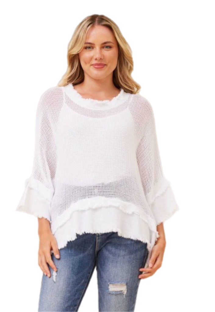 Italian Cotton Mesh Top