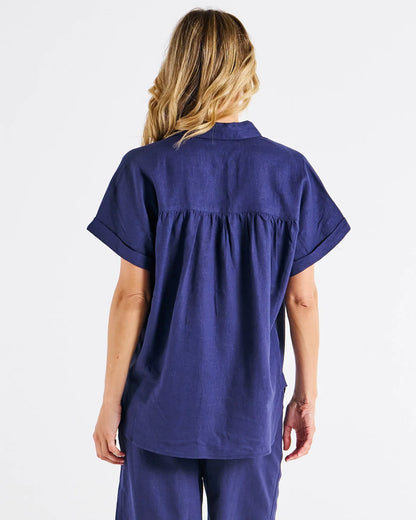 Flynn Short Sleeve Shirt - Navy