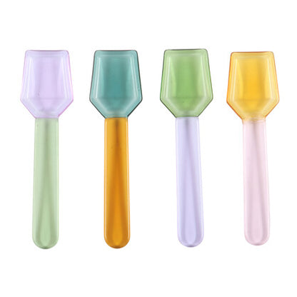 Glass Dessert Spoons Set/4