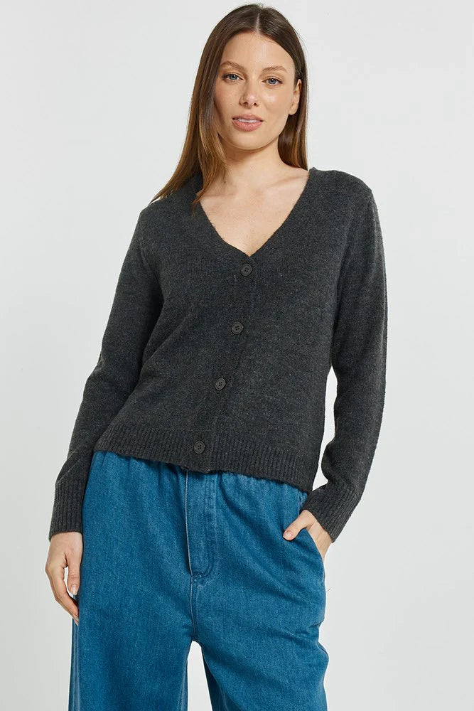FiFi Cardigan - Charcoal