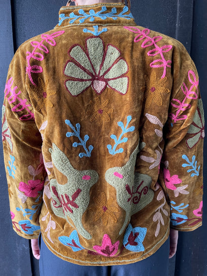 Velvet Jacket -Mustard Rabbit