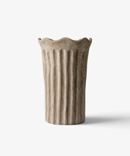 Terra Fluted Vase