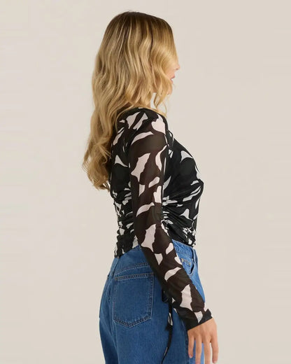 Tami Mesh Top in Black