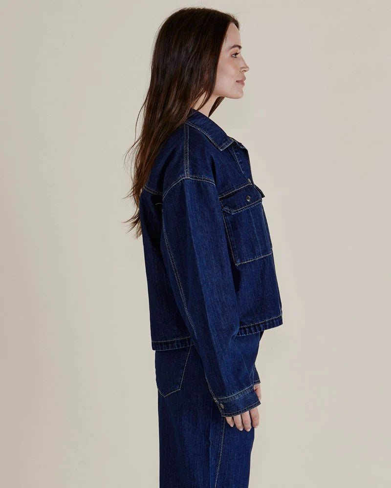 Selby Denim Jacket - Dark Blue