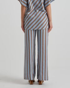 Grounded Pant - Blue/Tobacco Stripe