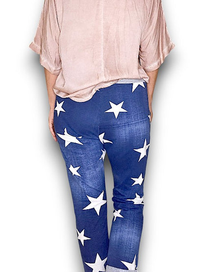 DARK DENIM STAR JOGGER