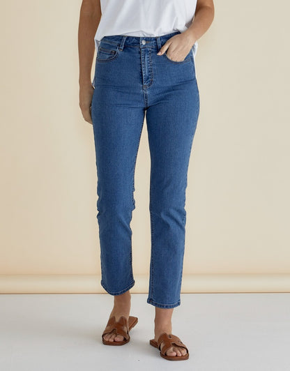 Stella Straight Leg Jeans - Vintage Wash