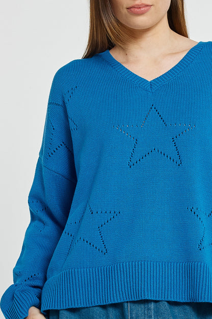 Selene Star Sweater - Blue