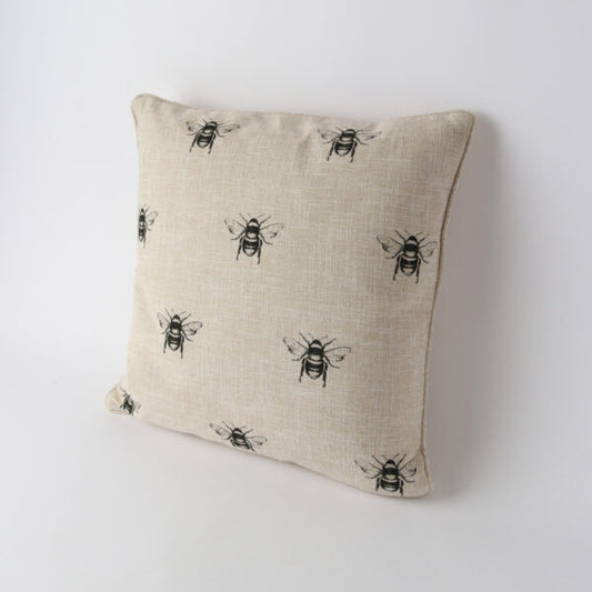 Bee Multi Linen Look Cushion -Natural