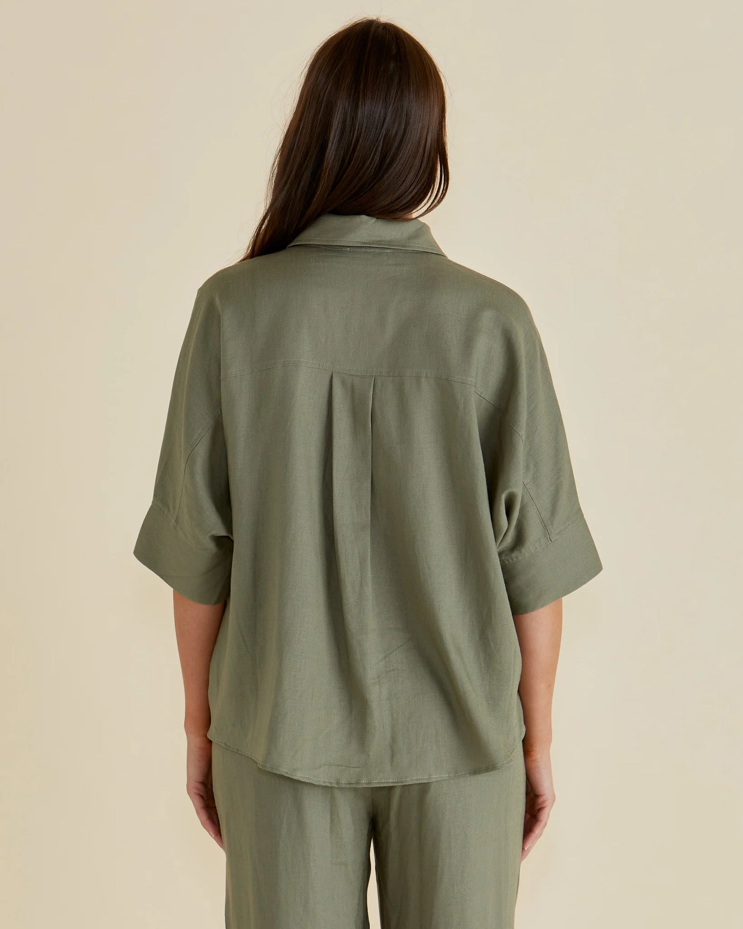 Lynwood Linen Shirt - Olive