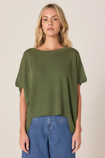 Esther Knit Top - Olive