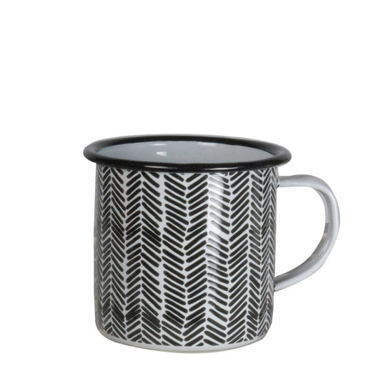Aston Enamel Mug - Black