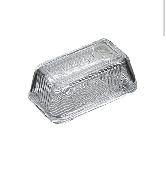 Frette Glass Butter Dish