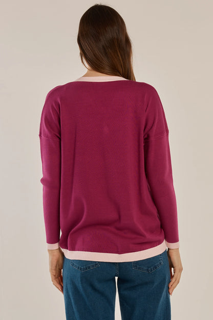 Hampton Cardigan - Pink