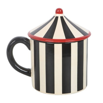 Circus Tent Lidded Coffee Mug