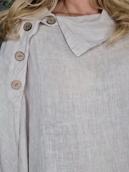 BEIGE MILL COLLAR TUNIC