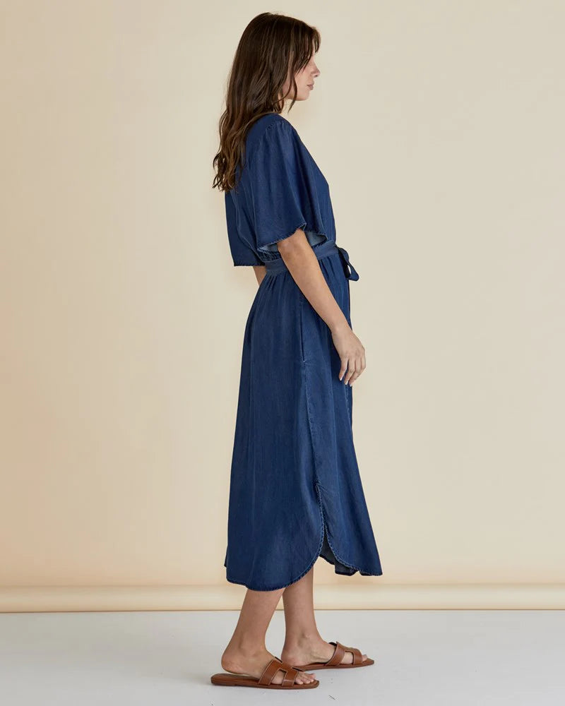 Dresden Lyocell Dress - Dark Indigo